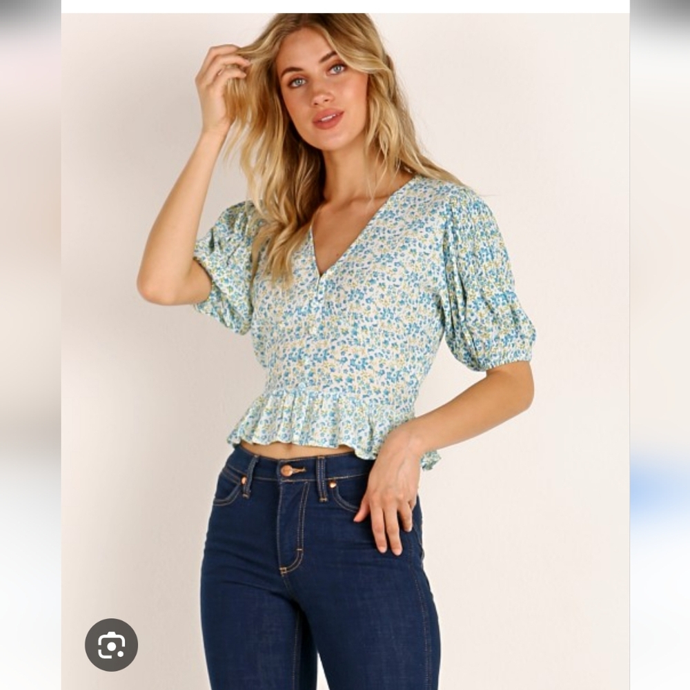 Faithfull The Brand Floral Top Size XS